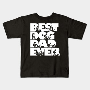 Father's Day Best Dog Dad Ever Cool Gift Edit Kids T-Shirt